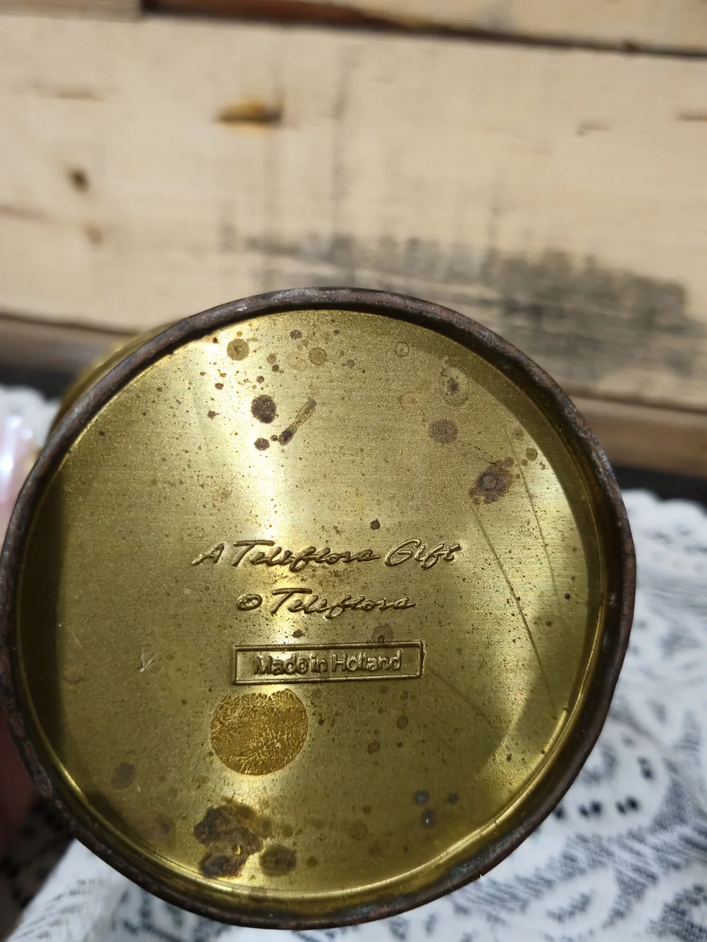 Brass Matchstick Holder-Vintage
